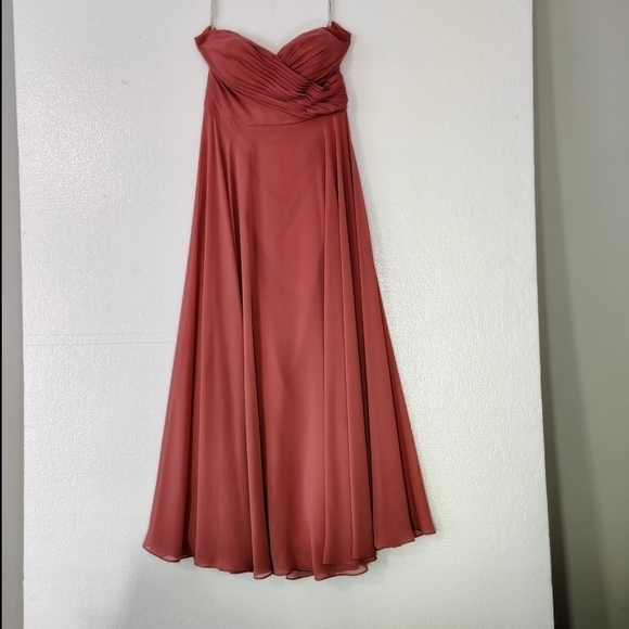 Jenny Yoo Adeline Bridesmaid Dress, Dusty Rose color, Size 12. - Picture 3 of 4